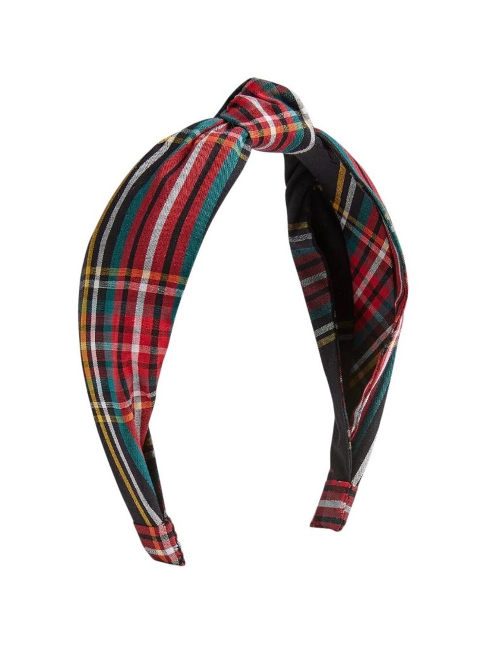 J CREW Red Black Tartan Plaid Headband NEW NWT